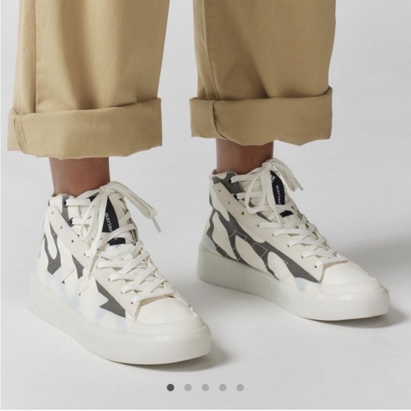 Adidas x Marimekko Essentials Znsored Hi Black and White Patterned Sneakers, 8 - Picture 2 of 16